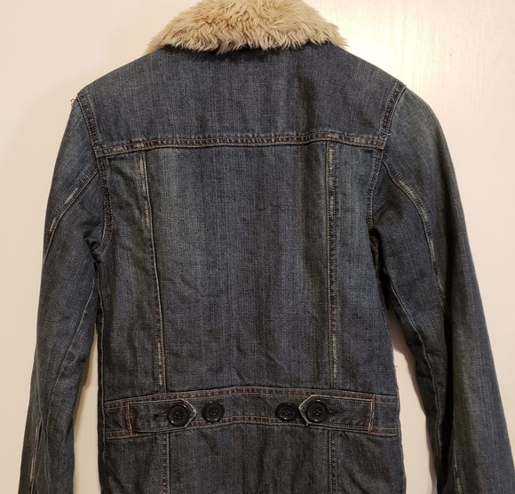 Abercrombie Quilted Sherpa Lined Jean jacket - Picture 3 of 4